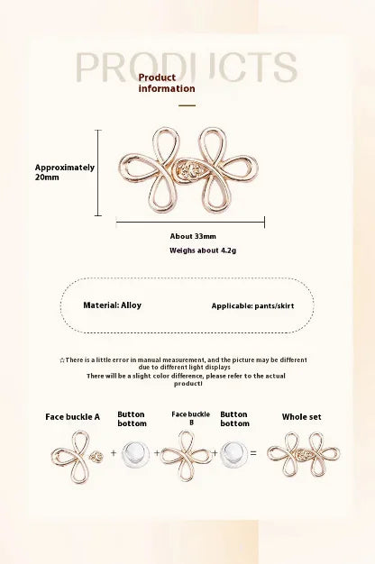 Detachable Waist Button